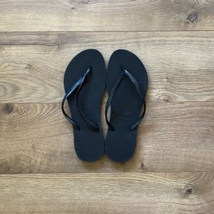 Havaianas Black Slippers Flip flops Thongs
